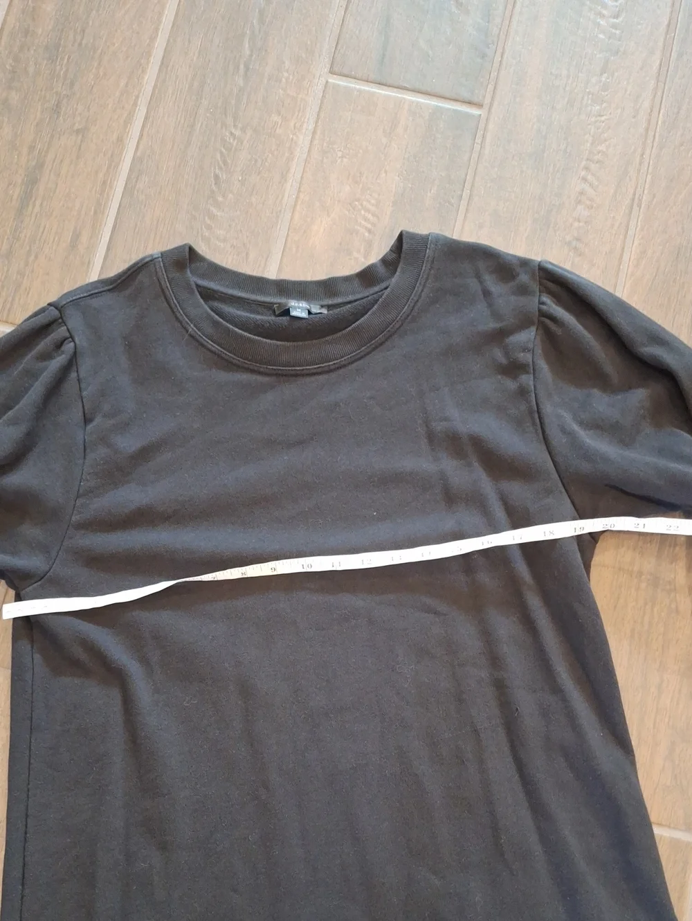 J. Crew Long Sleeve Black Cotton Sweatshirt Dress Size Medium
